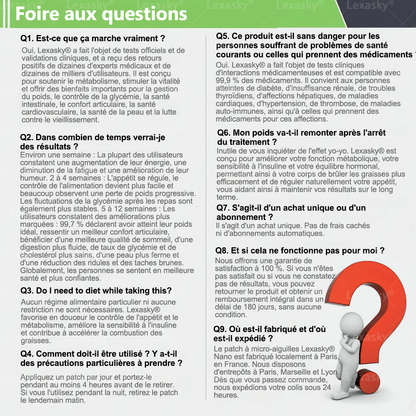 Magasin Officiel | 𝐋𝐞𝐱𝐚𝐬𝐤𝐲® Moringa & Bérbérine 10-en-1 Patch Nanomicro-aiguilles Avancé👩‍⚕️ (Une application quotidienne, résultats visibles en 7 jours) ✅ Obésité, Diabète, Apnée du sommeil, Problèmes articulaires🪴