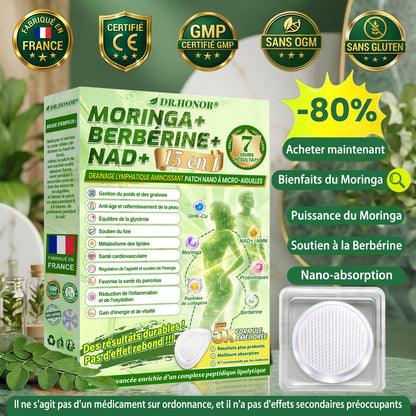 🎁 𝐃𝐑.𝐇𝐎𝐍𝐎𝐑® 🇫🇷 Profitez de 50 % de remise supplémentaire ! Patch minceur à nano-microaiguilles au moringa et à la berbérine. Prenez soin de votre silhouette avec une seule application par jour. Faites-vous plaisir !